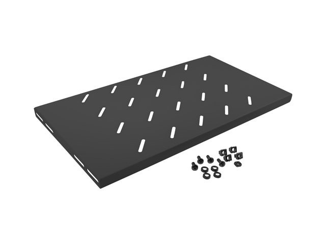 19" PEVNÁ POLICE 1U / 486X270MM MAX. NOSNOST DO 120 - obrázek produktu