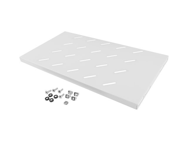 19" PEVNÁ POLICE 1U / 486X270MM MAX. NOSNOST DO 120 - obrázek č. 1