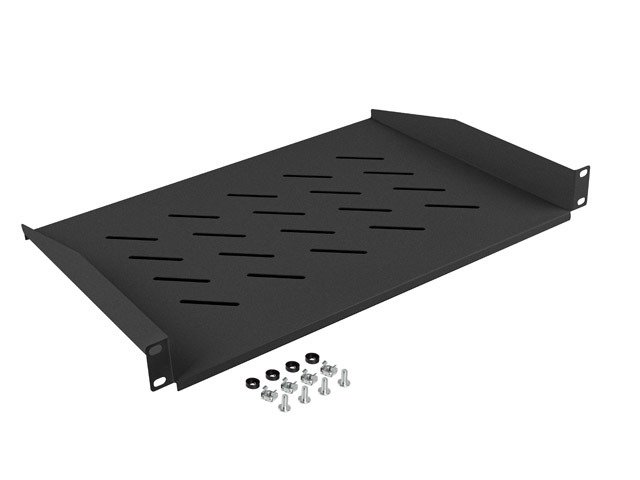 19" PEVNÁ POLICE 1U / 483X315MM MAX. NOSNOST DO 25 - obrázek č. 2