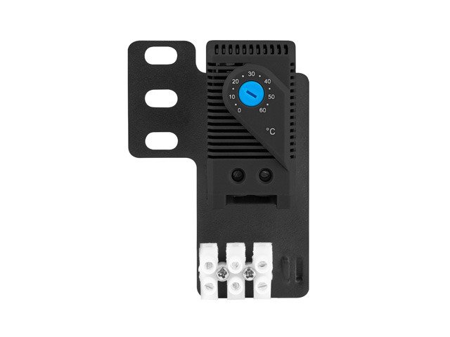 LANBERG TERMOSTAT S UZAVŘENOU SMYČKOU 10A PRO STOJANOVÉ SKŘÍNĚ S 19" UCHEM A SVORKOVNICÍ ČERNÝ - obrázek č. 1