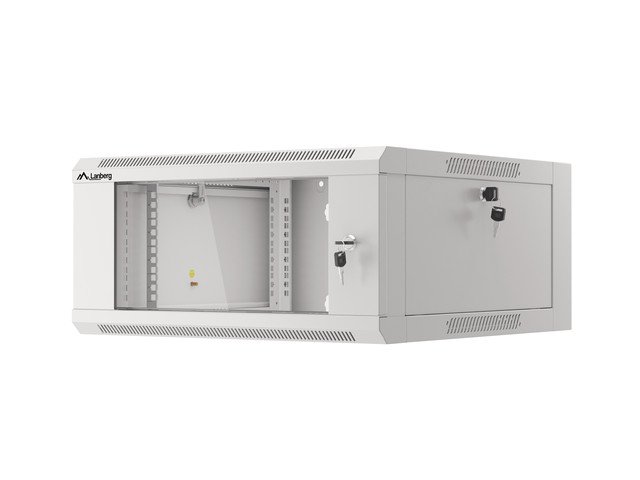 LANBERG RACKOVÁ SKŘÍŇ 19" NÁSTĚNNÁ 4U 600 RYCHLÁ MONTÁŽ (PLOCHÉ BALENÍ) ŠEDÁ - obrázek č. 7