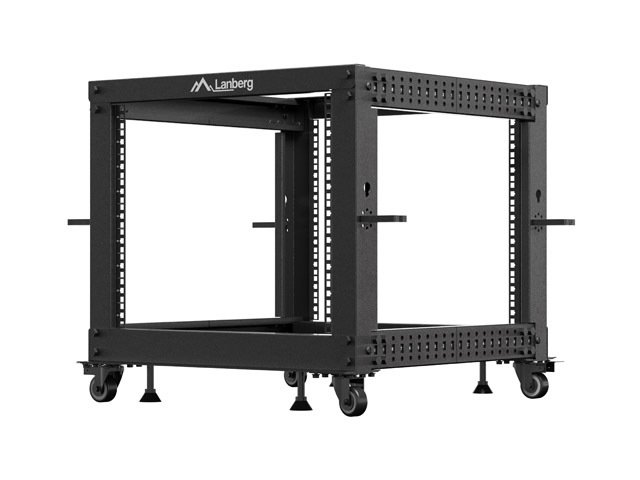 LANBERG OTEVŘENÝ RACK 9U 19" 600X600-1100 NASTAVITELNÝ ČERNÝ - obrázek produktu