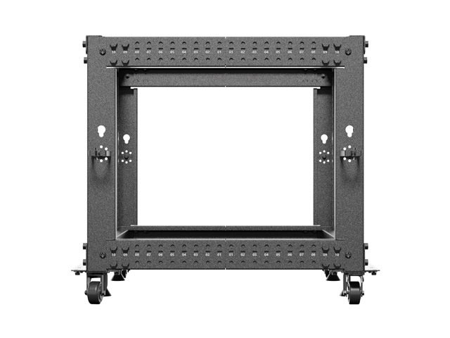 LANBERG OTEVŘENÝ RACK 9U 19" 600X600-1100 NASTAVITELNÝ ČERNÝ - obrázek č. 3