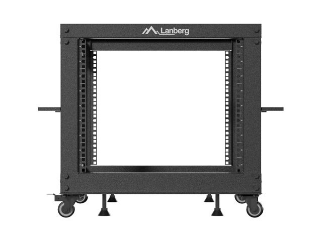 LANBERG OTEVŘENÝ RACK 9U 19" 600X600-1100 NASTAVITELNÝ ČERNÝ - obrázek č. 1