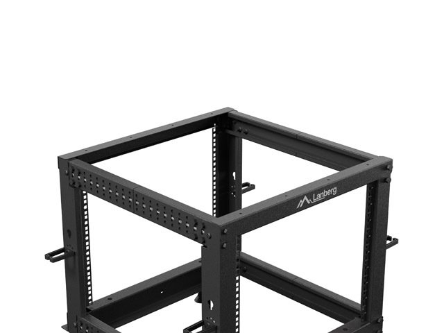 LANBERG OTEVŘENÝ RACK 9U 19" 600X600-1100 NASTAVITELNÝ ČERNÝ - obrázek č. 6