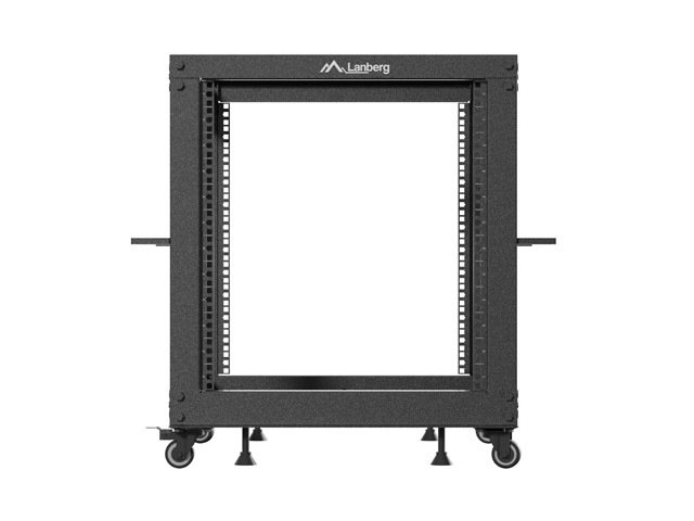 LANBERG OTEVŘENÝ RACK 12U 19" 600X600-1100 NASTAVITELNÝ ČERNÝ - obrázek č. 1