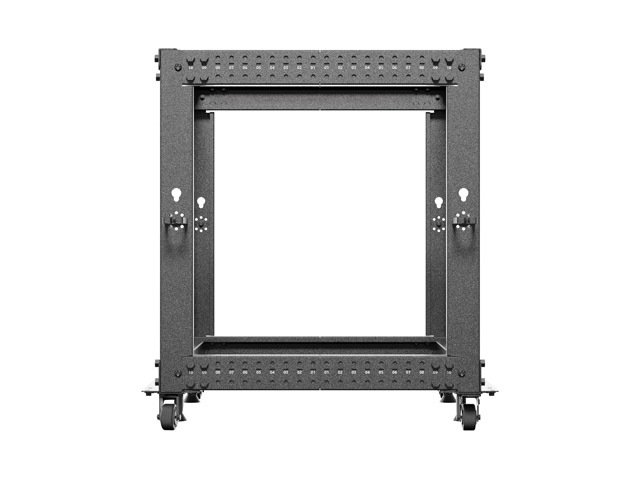 LANBERG OTEVŘENÝ RACK 12U 19" 600X600-1100 NASTAVITELNÝ ČERNÝ - obrázek č. 3