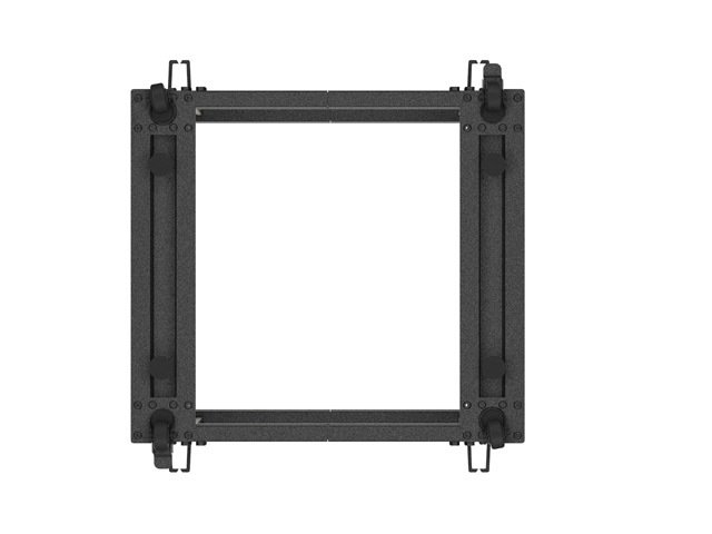 LANBERG OTEVŘENÝ RACK 12U 19" 600X600-1100 NASTAVITELNÝ ČERNÝ - obrázek č. 5
