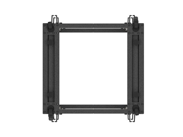 LANBERG OTEVŘENÝ RACK 15U 19" 600X600-1100 NASTAVITELNÝ ČERNÝ - obrázek č. 5