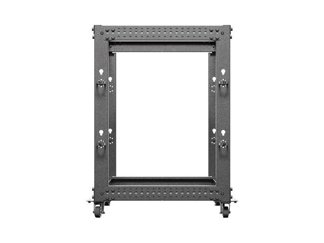 LANBERG OTEVŘENÝ RACK 15U 19" 600X600-1100 NASTAVITELNÝ ČERNÝ - obrázek č. 3