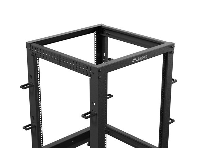 LANBERG OTEVŘENÝ RACK 15U 19" 600X600-1100 NASTAVITELNÝ ČERNÝ - obrázek č. 6