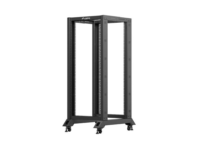 LANBERG OTEVŘENÝ RACK 27U 600X800 ČERNÝ V2 - obrázek produktu