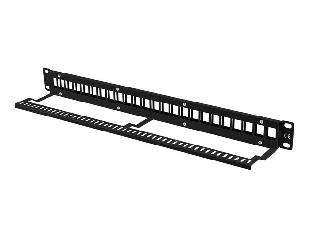 LANBERG PATCH PANEL BLANK 24 PORTŮ 1U PRO MODULY KEYSTONE ČERNÝ - obrázek č. 3