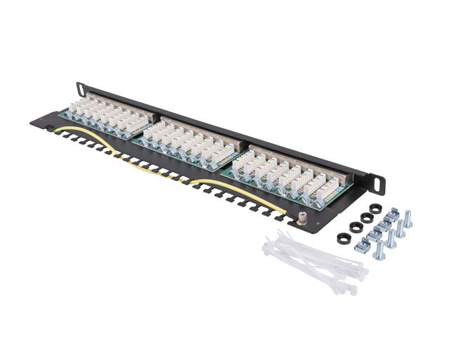 LANBERG PATCH PANEL 24 PORTŮ 0,5U 19" CAT.5E FTP STÍNĚNÝ ČERNÝ - obrázek č. 5