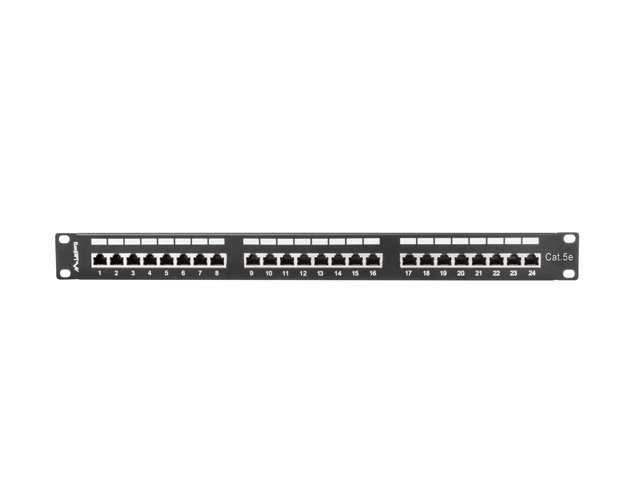 LANBERG PATCH PANEL 24 PORTŮ 1U 19" CAT.5E FTP STÍNĚNÝ ČERNÝ - obrázek č. 4