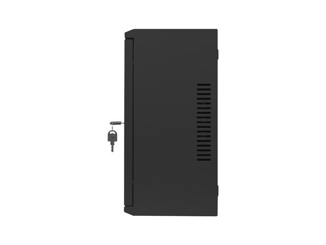 LANBERG 19" RACKOVÁ SKŘÍŇ PRO MONTÁŽ NA STĚNU 4U+3U / 540X200 NÍZKOPROFILOVÁ ČERNÁ (SMONTOVANÁ) - obrázek č. 4