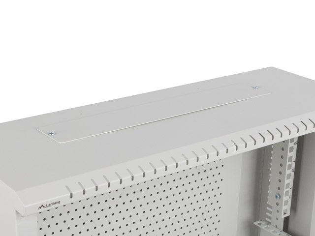 LANBERG 19" RACKOVÁ SKŘÍŇ PRO MONTÁŽ NA STĚNU 4U+3U / 540X200 NÍZKOPROFILOVÁ ŠEDÁ (SMONTOVANÁ) - obrázek č. 9