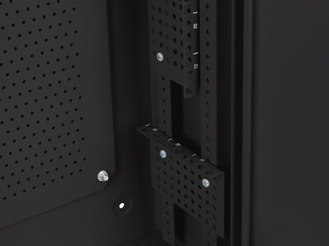 LANBERG 19" RACKOVÁ SKŘÍŇ PRO MONTÁŽ NA STĚNU 6U+3U / 540X200 NÍZKOPROFILOVÁ ČERNÁ (SMONTOVANÁ) - obrázek č. 5