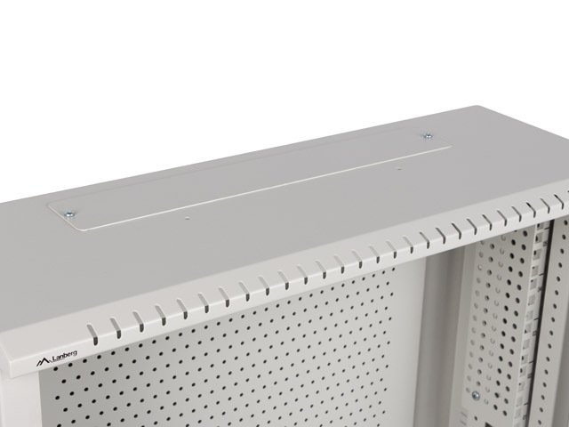 LANBERG 19" RACKOVÁ SKŘÍŇ PRO MONTÁŽ NA STĚNU 6U+3U / 540X200 NÍZKOPROFILOVÁ ŠEDÁ (SMONTOVANÁ) - obrázek č. 4