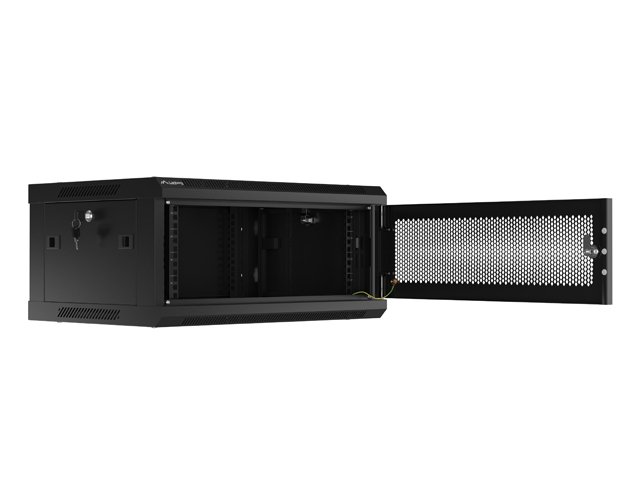 LANBERG RACKOVÁ SKŘÍŇ 19" NÁSTĚNNÁ 4U / 600X450 S PERFOROVANÝMI DVEŘMI ČERNÁ (PLOCHÉ BALENÍ) - obrázek č. 5