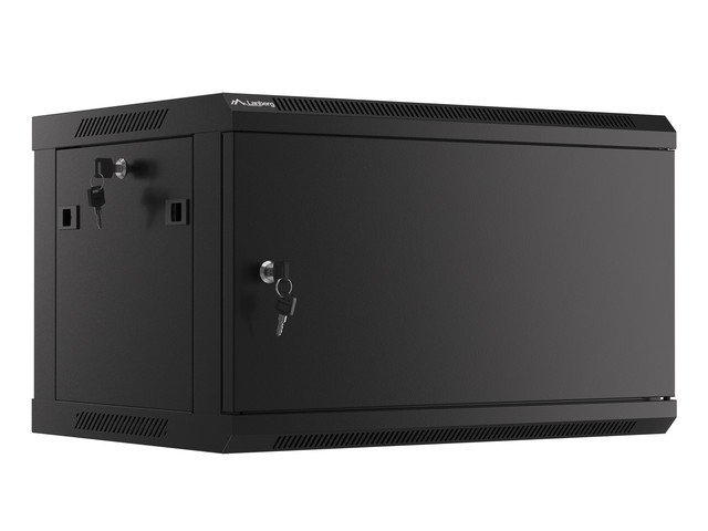 LANBERG RACKOVÁ SKŘÍŇ 19" PRO MONTÁŽ NA STĚNU 6U / 600X450 PRO VLASTNÍ MONTÁŽ S KOVOVÝMI DVEŘMI ČERNÁ - obrázek produktu