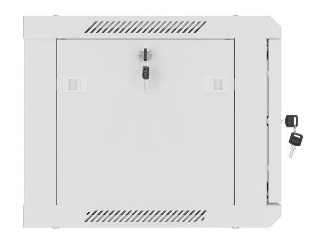 LANBERG RACKOVÁ SKŘÍŇ 19" PRO MONTÁŽ NA STĚNU 6U / 600X450 PRO VLASTNÍ MONTÁŽ S KOVOVÝMI DVEŘMI ŠEDÁ - obrázek č. 3