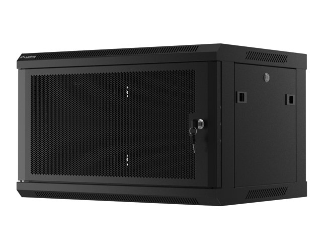 LANBERG 19" RACKOVÁ SKŘÍŇ PRO MONTÁŽ NA STĚNU 6U / 600X450 S PERFOROVANÝMI DVEŘMI ČERNÁ-PLOCHÉ BALENÍ - obrázek č. 7