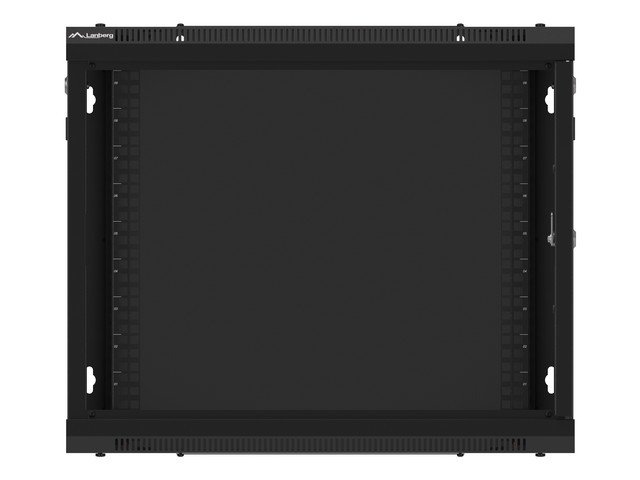LANBERG 19" RACKOVÁ SKŘÍŇ PRO MONTÁŽ NA STĚNU 9U / 600X450 PRO VLASTNÍ MONTÁŽ S KOVOVÝMI DVEŘMI ČERNÁ - obrázek č. 13