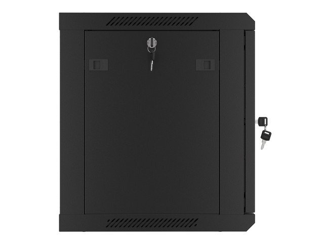 LANBERG 19" RACKOVÁ SKŘÍŇ PRO MONTÁŽ NA STĚNU 9U / 600X450 PRO VLASTNÍ MONTÁŽ S KOVOVÝMI DVEŘMI ČERNÁ - obrázek č. 11