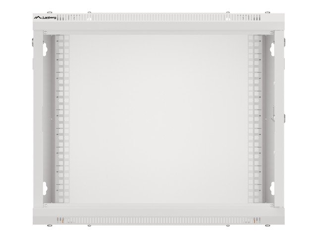 LANBERG RACKOVÁ SKŘÍŇ 19" PRO MONTÁŽ NA STĚNU 9U / 600X450 PRO VLASTNÍ MONTÁŽ S KOVOVÝMI DVEŘMI ŠEDÁ - obrázek č. 4