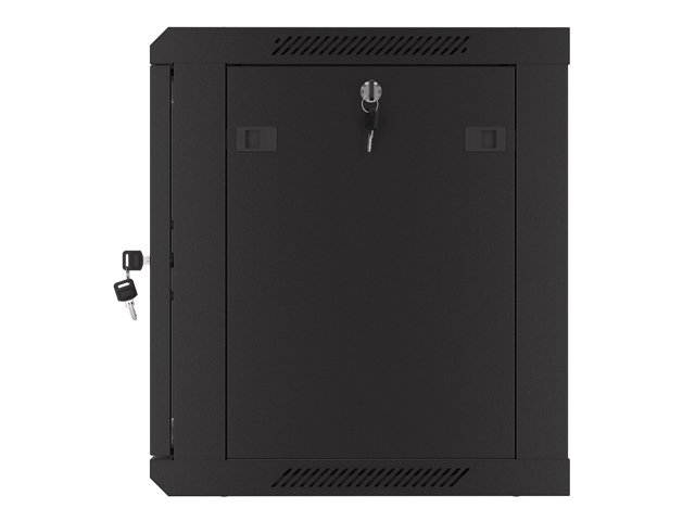 LANBERG 19" RACKOVÁ SKŘÍŇ PRO MONTÁŽ NA STĚNU 9U / 600X450 S PERFOROVANÝMI DVEŘMI ČERNÁ - obrázek č. 5