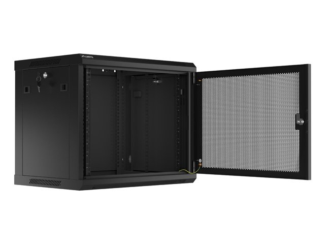 LANBERG 19" RACKOVÁ SKŘÍŇ PRO MONTÁŽ NA STĚNU 9U / 600X450 S PERFOROVANÝMI DVEŘMI ČERNÁ - obrázek č. 10