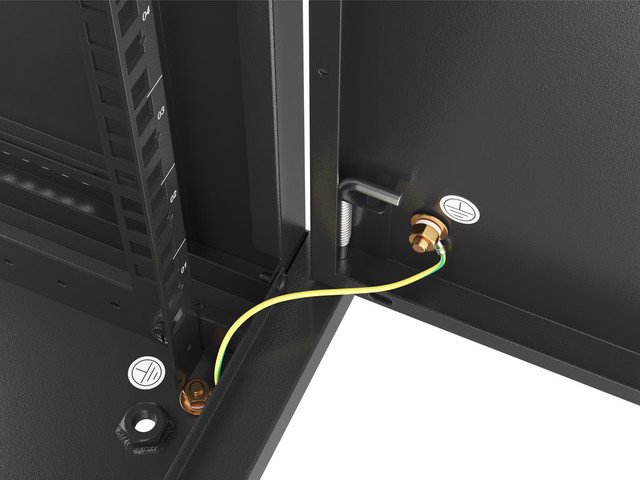 LANBERG RACKOVÁ SKŘÍŇ 19" NÁSTĚNNÁ 12U / 600X450 PRO VLASTNÍ MONTÁŽ S KOVOVÝMI DVEŘMI ČERNÁ - obrázek č. 10