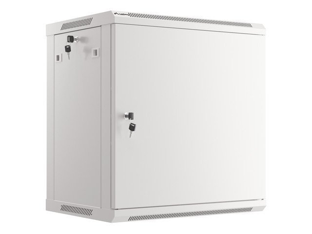LANBERG RACKOVÁ SKŘÍŇ 19" NÁSTĚNNÁ 12U / 600X450 PRO VLASTNÍ MONTÁŽ S KOVOVÝMI DVEŘMI ŠEDÁ - obrázek produktu