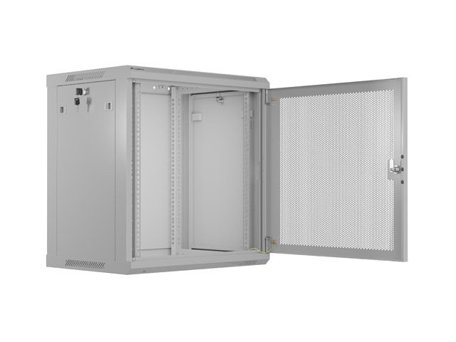 LANBERG INSTALAČNÍ STOJAN 19" 12U 600X450 ŠEDÉ PERFOROVANÉ DVEŘE - PLOCHÉ BALENÍ - obrázek č. 1