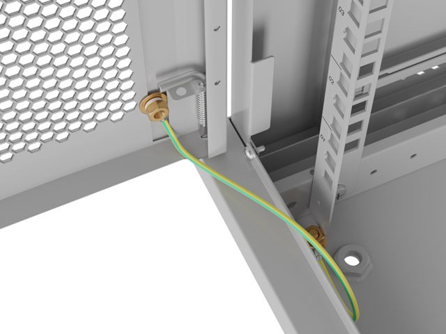 LANBERG INSTALAČNÍ STOJAN 19" 12U 600X450 ŠEDÉ PERFOROVANÉ DVEŘE - PLOCHÉ BALENÍ - obrázek č. 10