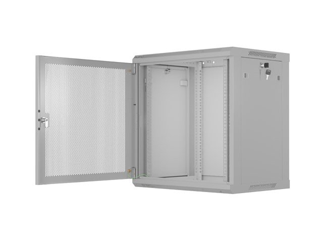 LANBERG INSTALAČNÍ STOJAN 19" 12U 600X450 ŠEDÉ PERFOROVANÉ DVEŘE - PLOCHÉ BALENÍ - obrázek č. 8