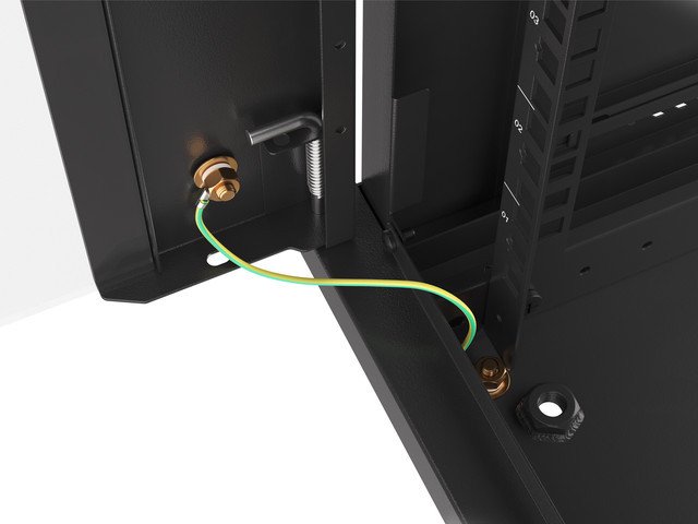 LANBERG 19" RACKOVÁ SKŘÍŇ PRO MONTÁŽ NA STĚNU 18U / 600X450 (FLAT PACK) S PROSKLENÝMI DVEŘMI ČERNÁ V2 - obrázek č. 2