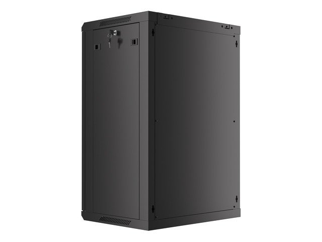 LANBERG 19" RACKOVÁ SKŘÍŇ PRO MONTÁŽ NA STĚNU 18U / 600X450 (FLAT PACK) S PROSKLENÝMI DVEŘMI ČERNÁ V2 - obrázek č. 13