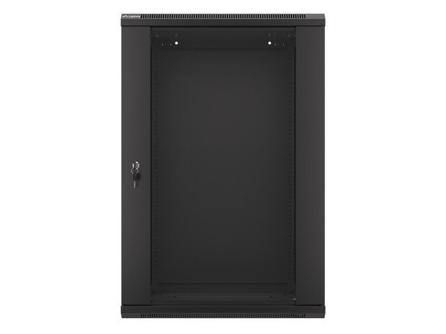 LANBERG 19" RACKOVÁ SKŘÍŇ PRO MONTÁŽ NA STĚNU 18U / 600X450 (FLAT PACK) S PROSKLENÝMI DVEŘMI ČERNÁ V2 - obrázek č. 6