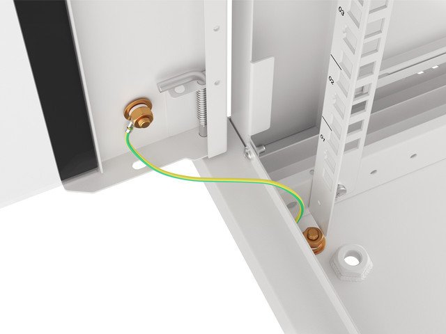 LANBERG 19" RACKOVÁ SKŘÍŇ PRO MONTÁŽ NA STĚNU 18U / 600X450 (FLAT PACK) ŠEDÁ V2 - obrázek č. 4