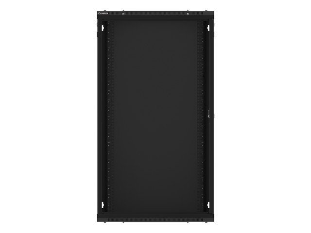 LANBERG 19" RACKOVÁ SKŘÍŇ PRO MONTÁŽ NA STĚNU 22U / 600X450 (FLAT PACK) S PROSKLENÝMI DVEŘMI ČERNÁ V2 - obrázek č. 2
