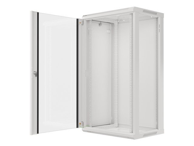 LANBERG 19" RACKOVÁ SKŘÍŇ PRO MONTÁŽ NA STĚNU 22U / 600X450 (FLAT PACK) ŠEDÁ V2 - obrázek č. 14