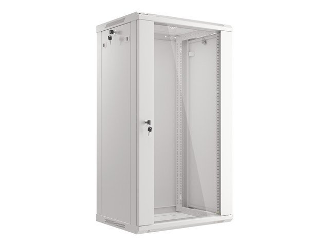 LANBERG 19" RACKOVÁ SKŘÍŇ PRO MONTÁŽ NA STĚNU 22U / 600X450 (FLAT PACK) ŠEDÁ V2 - obrázek produktu