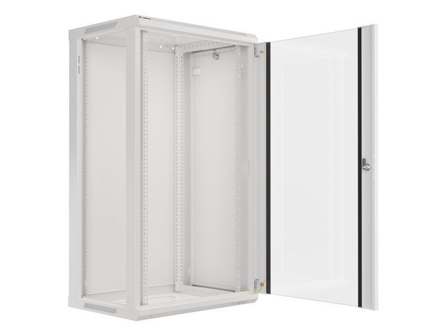 LANBERG 19" RACKOVÁ SKŘÍŇ PRO MONTÁŽ NA STĚNU 22U / 600X450 (FLAT PACK) ŠEDÁ V2 - obrázek č. 6