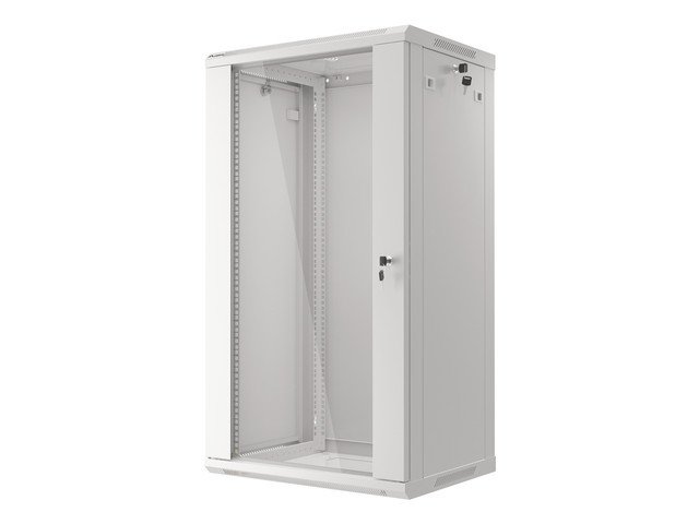 LANBERG 19" RACKOVÁ SKŘÍŇ PRO MONTÁŽ NA STĚNU 22U / 600X450 (FLAT PACK) ŠEDÁ V2 - obrázek č. 5