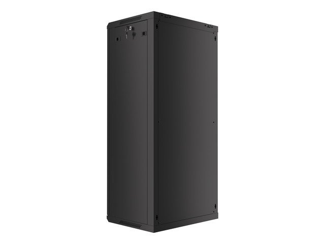 LANBERG RACKOVÁ SKŘÍŇ 19" NÁSTĚNNÁ 27U / 600X450 (FLAT PACK) S PROSKLENÝMI DVEŘMI ČERNÁ V2 - obrázek č. 4