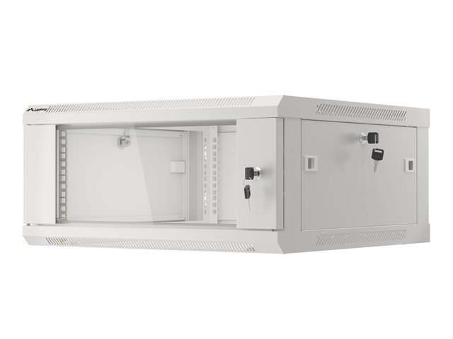 LANBERG RACKOVÁ SKŘÍŇ 19" PRO MONTÁŽ NA STĚNU 4U / 600X600 (FLAT PACK) V2 ŠEDÁ - obrázek č. 9