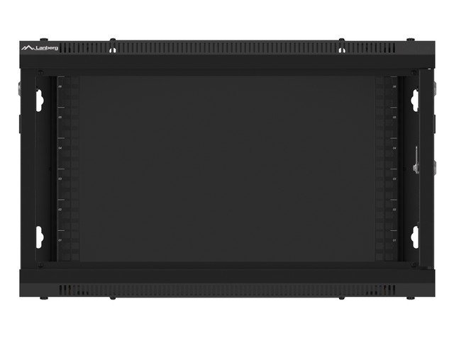 LANBERG RACKOVÁ SKŘÍŇ 19" PRO MONTÁŽ NA STĚNU 6U / 600X600 PRO VLASTNÍ MONTÁŽ S KOVOVÝMI DVEŘMI ČERNÁ - obrázek č. 4