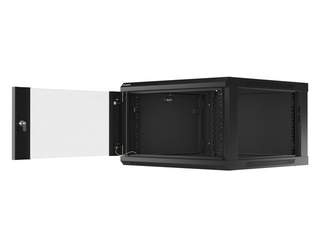 LANBERG 19" RACKOVÁ SKŘÍŇ PRO MONTÁŽ NA STĚNU 6U / 600X600 (FLAT PACK) ČERNÁ V2 - obrázek č. 11